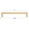 Gliderite Hardware 6-1/4 in. Center to Center Solid Square Bar Pull Champagne Gold 21683-160-CHPG-1 - alternate 3